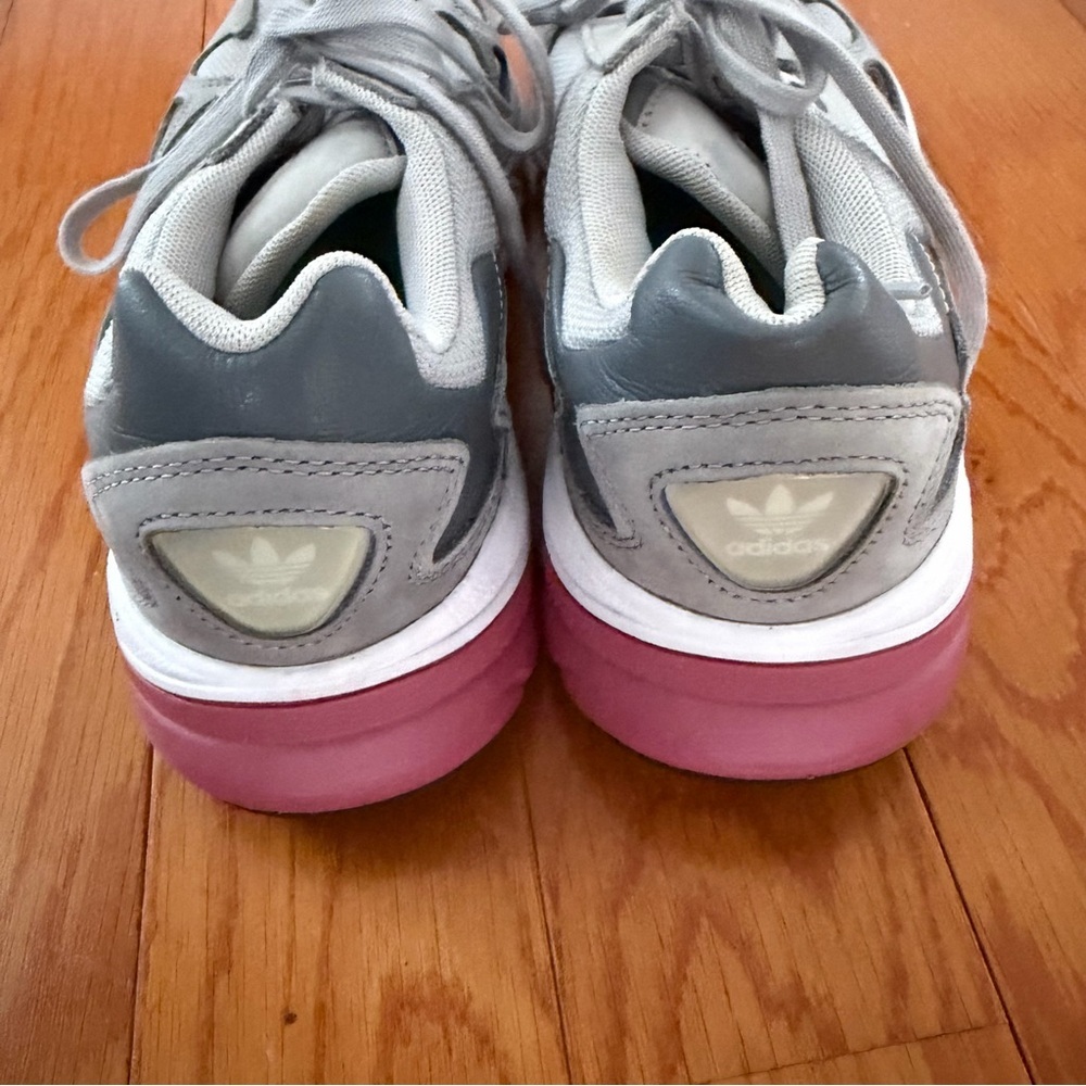 Adidas Originals Falcon Gray Sneakers Women’s Size 7.5 Retro Running Shoe - Picture 10 of 11